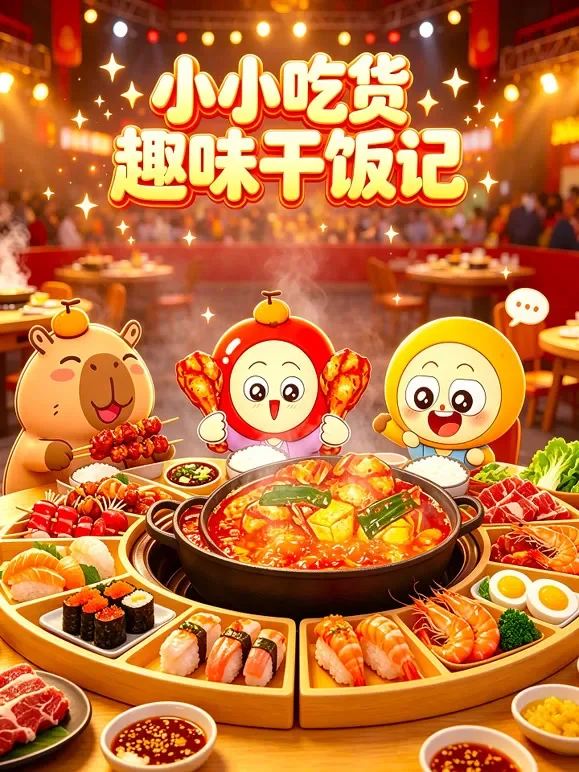 小小吃货趣味干饭记动漫海报