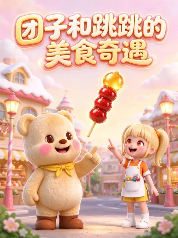 团子和跳跳的美食奇遇动漫海报