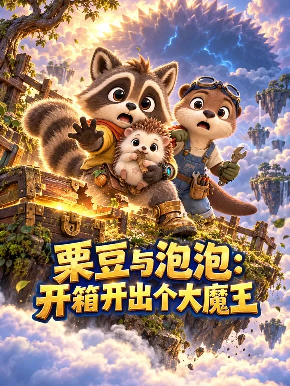 栗豆与泡泡：开箱开出个大魔王动漫海报