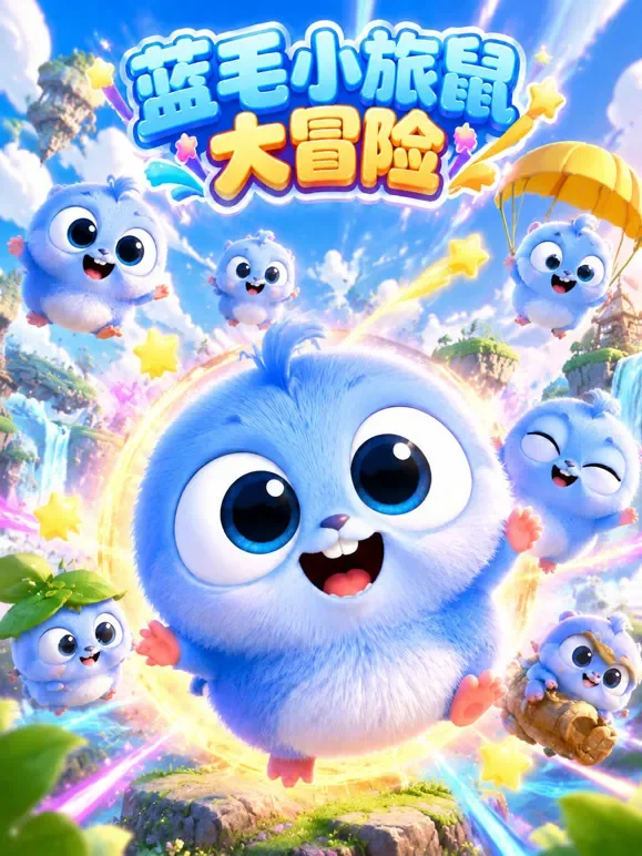 蓝毛小旅鼠大冒险动漫海报