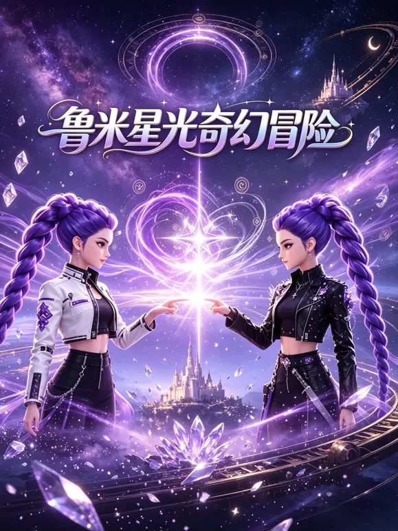 鲁米星光奇幻冒险动漫海报