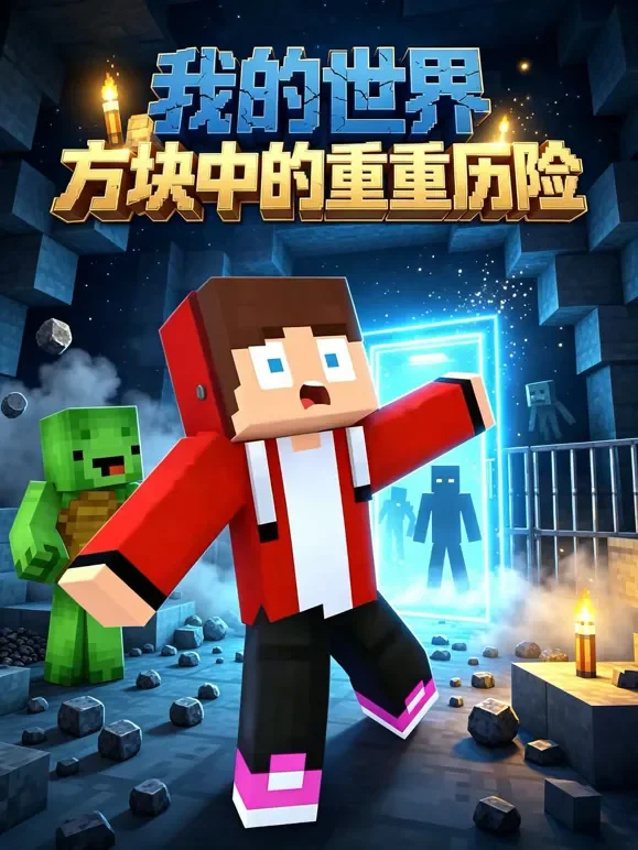 我的世界：方块中的重重历险动漫海报