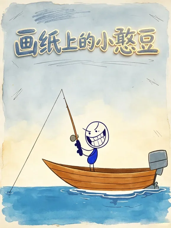 画纸上的小憨豆动漫海报