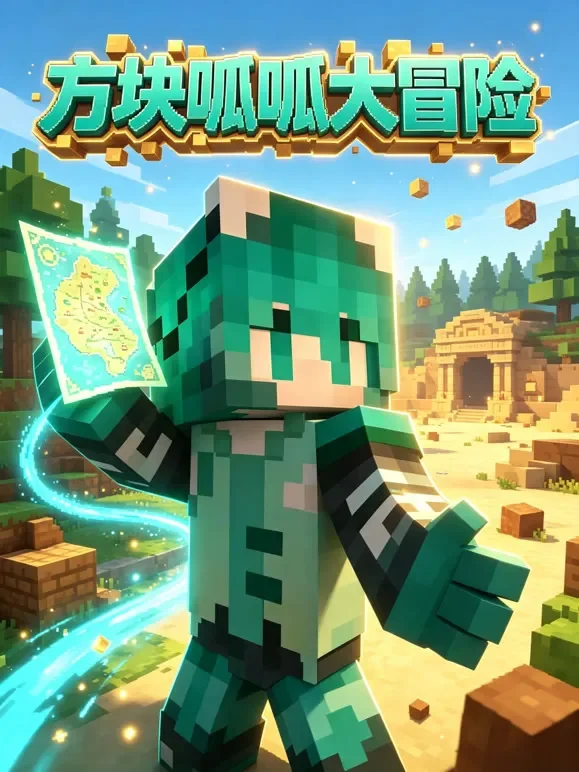 方块呱呱大冒险动漫海报