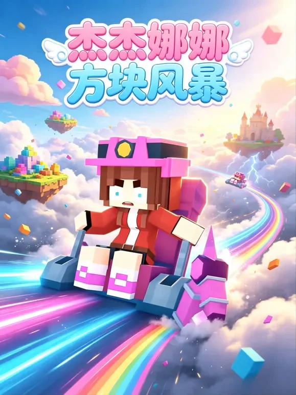 杰杰娜娜方块风暴动漫海报