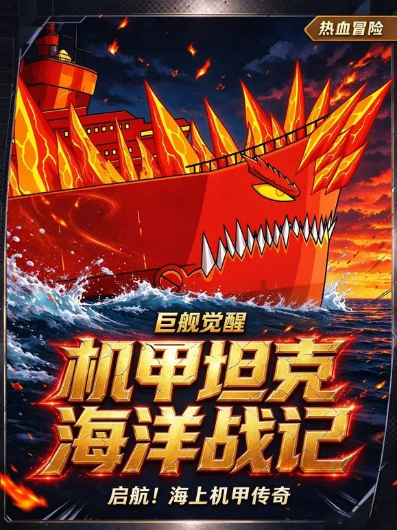 机甲坦克海洋战记动漫海报