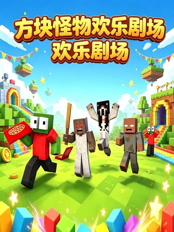 方块怪物欢乐剧场动漫海报