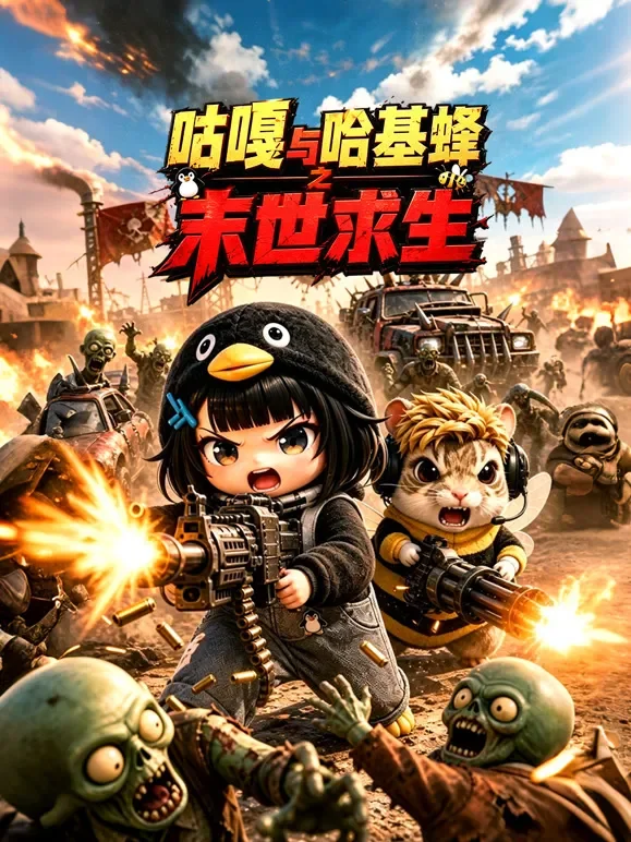 咕嘎与哈基蜂之末世求生动漫海报