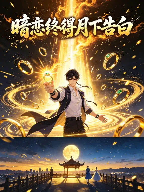 暗恋终得月下告白动漫海报
