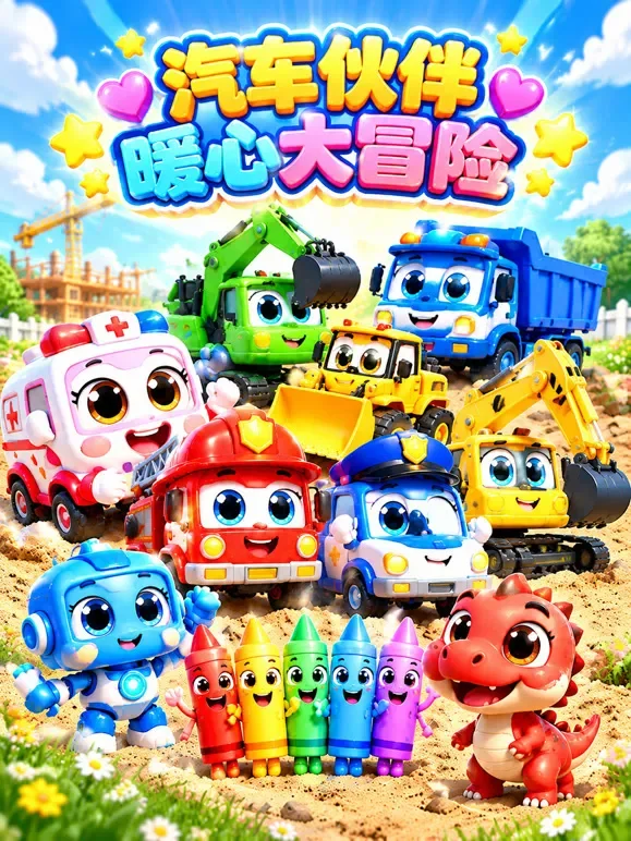 汽车伙伴暖心大冒险动漫海报