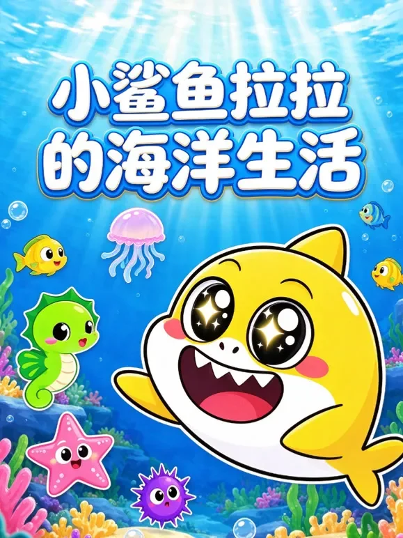 小鲨鱼拉拉的海洋生活动漫海报