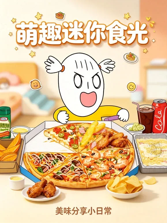 萌趣迷你食光动漫海报