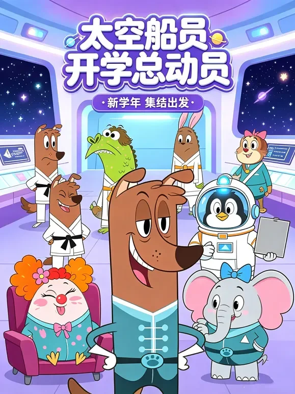 太空船员开学总动员动漫海报