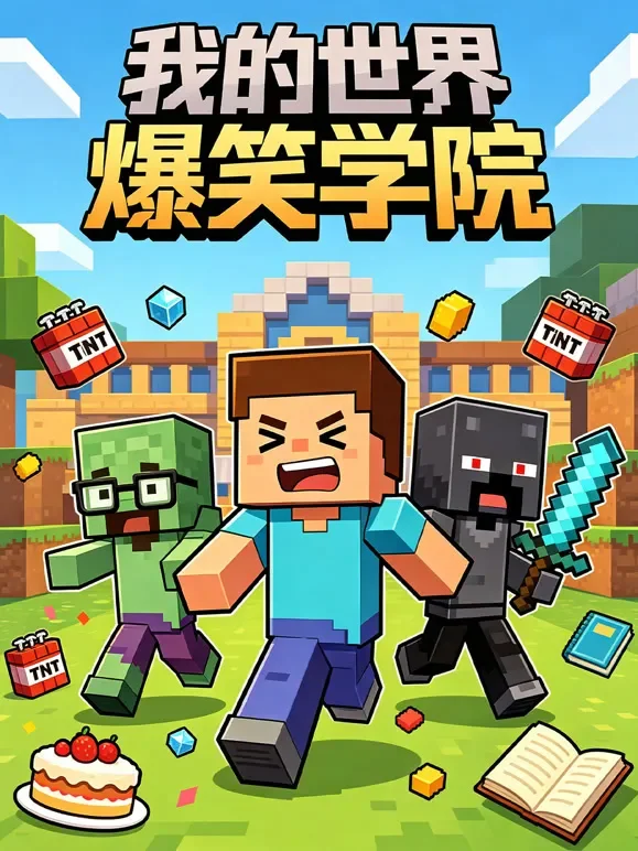我的世界爆笑学院动漫海报