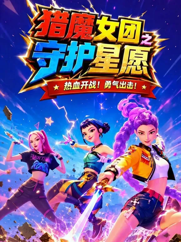 猎魔女团之守护星愿动漫海报