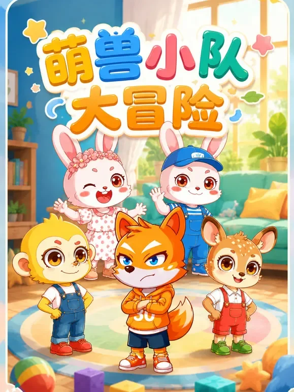 萌兽小队大冒险动漫海报