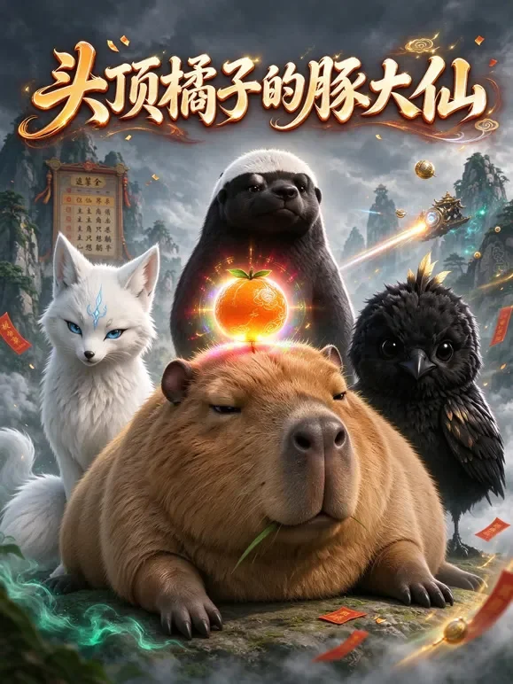 头顶橘子的豚大仙动漫海报