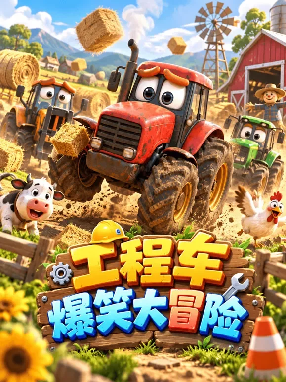 工程车爆笑大冒险动漫海报