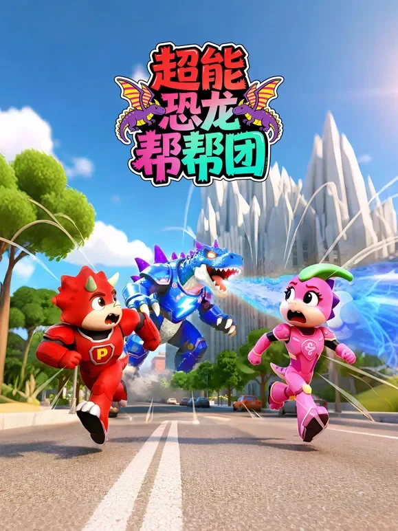 超能恐龙帮帮团动漫海报