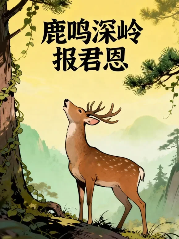 鹿鸣深岭报君恩动漫海报