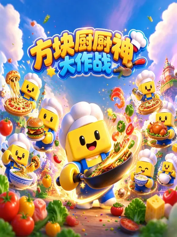 方块厨神大作战动漫海报