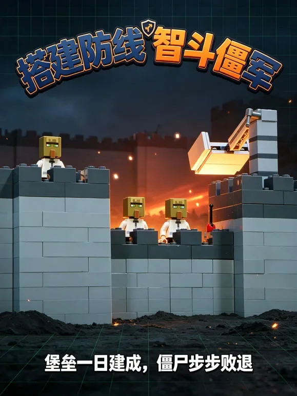 搭建防线智斗僵军动漫海报