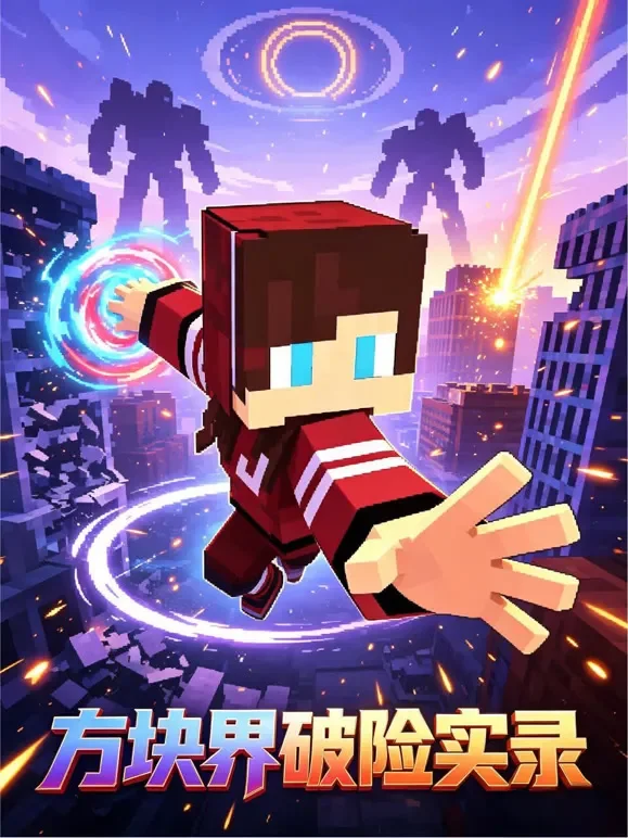方块界破险实录动漫海报