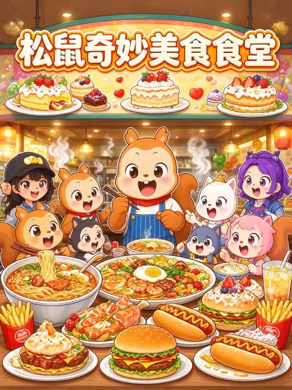 松鼠奇妙美食食堂动漫海报