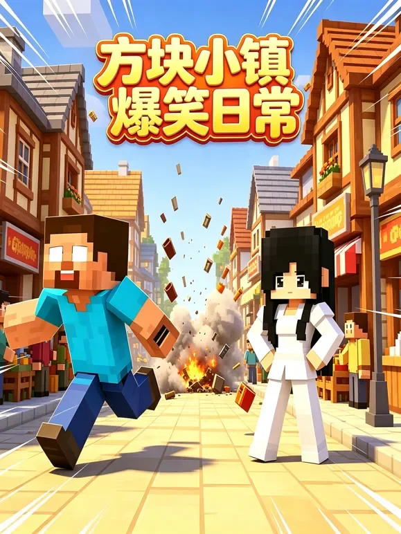 方块小镇爆笑日常动漫海报