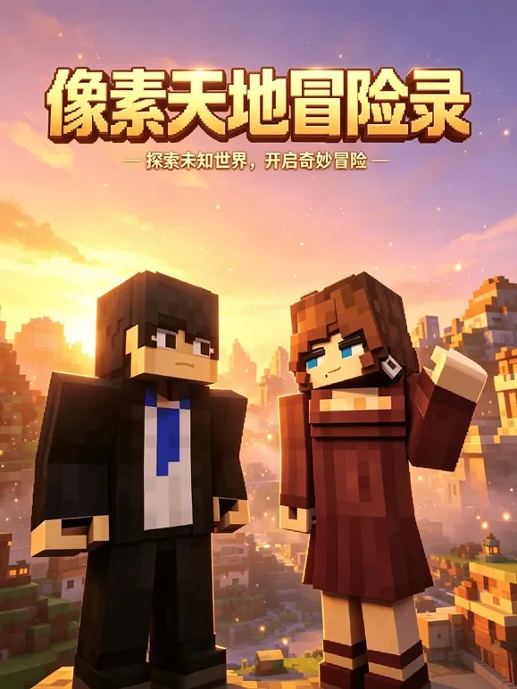 像素天地冒险录动漫海报