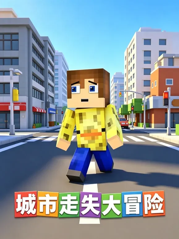 城市走失大冒险动漫海报