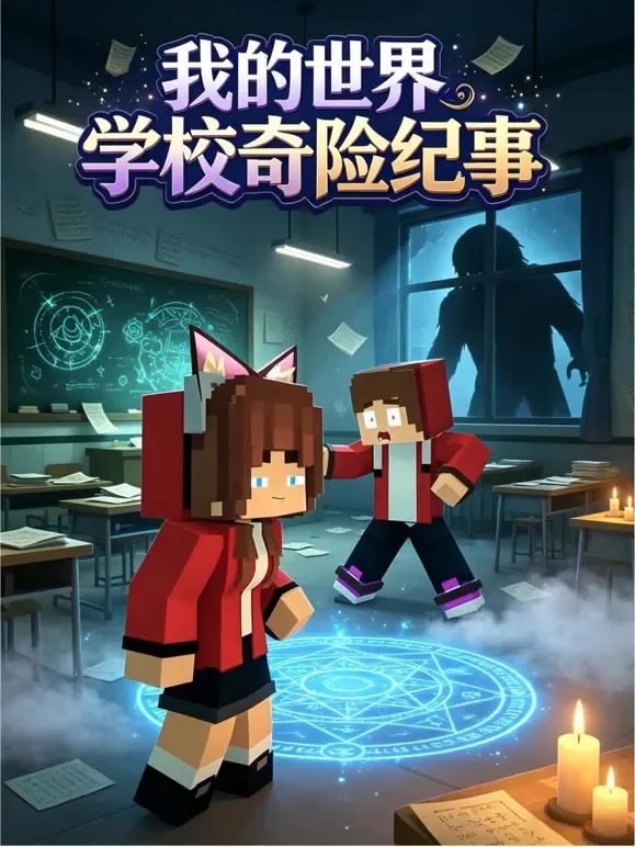 我的世界学校奇险纪事动漫海报