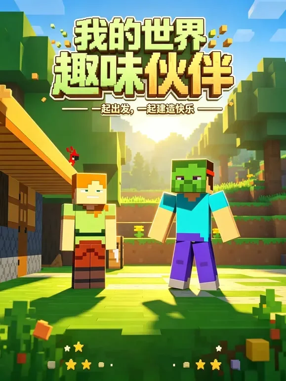 我的世界：趣味伙伴动漫海报