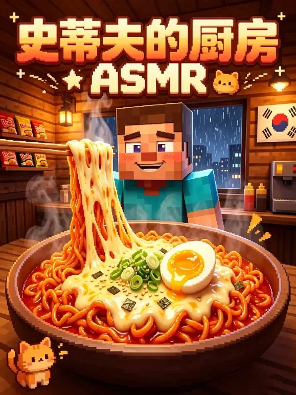 史蒂夫的厨房ASMR动漫海报