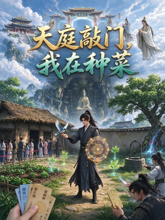 天庭敲门，我在种菜动漫海报
