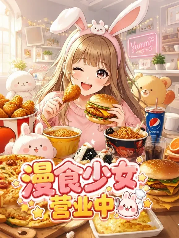 漫食少女营业中动漫海报