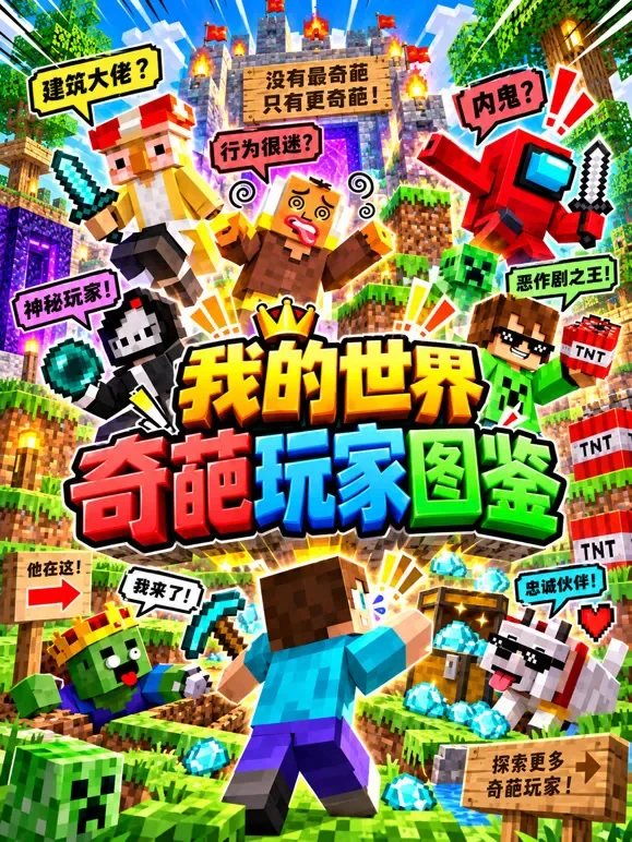 我的世界奇葩玩家图鉴动漫海报