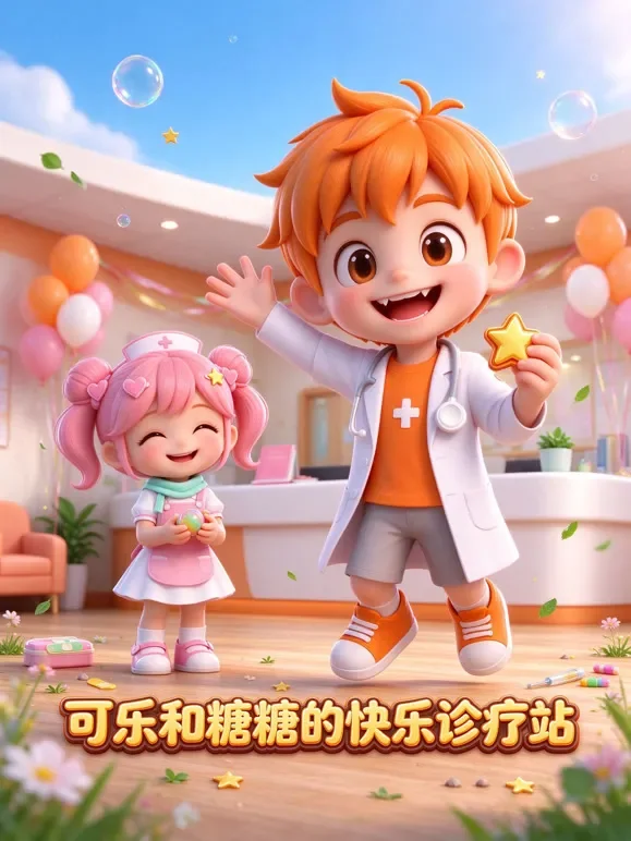 可乐和糖糖的快乐诊疗站动漫海报