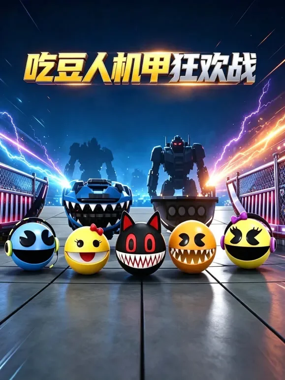 吃豆人机甲狂欢战动漫海报