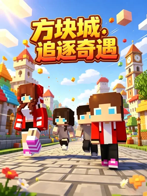 方块城追逐奇遇动漫海报