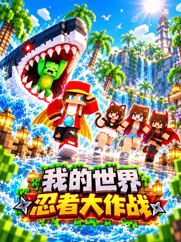 我的世界忍者大作战动漫海报