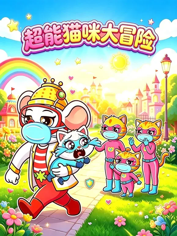 超能猫咪大冒险动漫海报