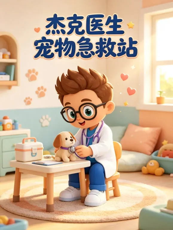 杰克医生宠物急救站动漫海报