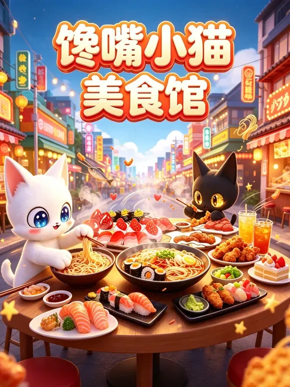 馋嘴小猫美食馆动漫海报