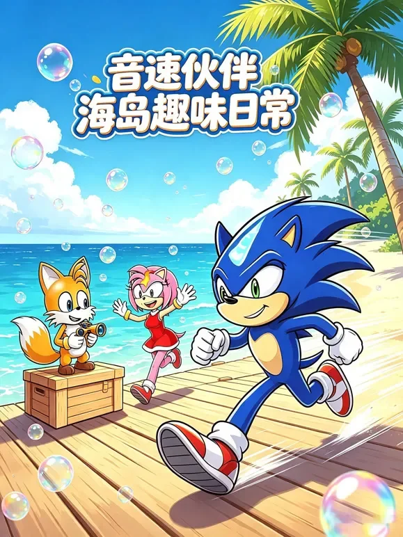 音速伙伴海岛趣味日常动漫海报
