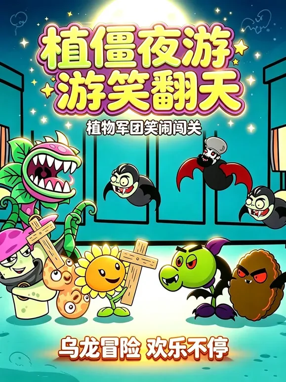 植僵夜游笑翻天动漫海报