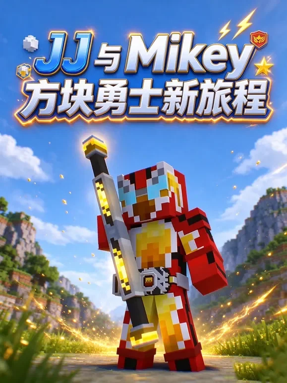 JJ 与 Mikey 方块勇士新旅程动漫海报