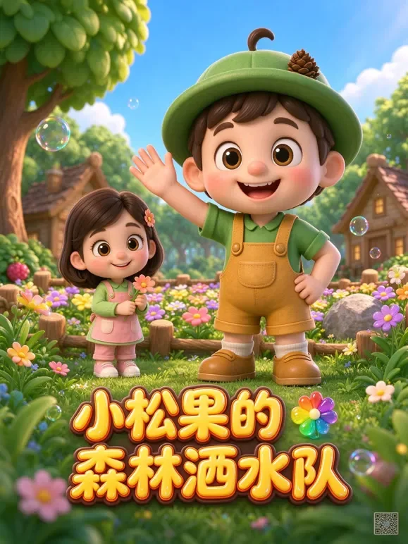 小松果的森林洒水队动漫海报