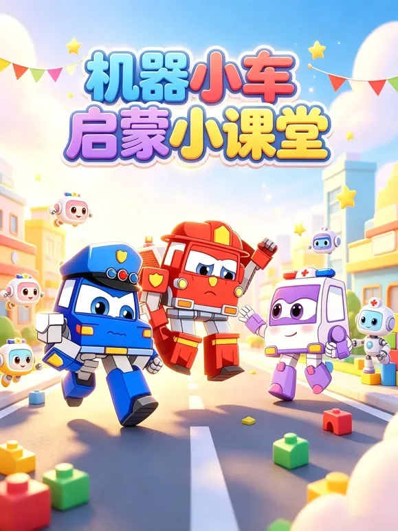 机器小车启蒙小课堂动漫海报