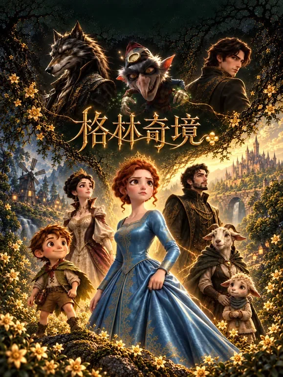 格林奇境动漫海报